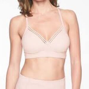 Athleta Pink Padded Sports Bra M